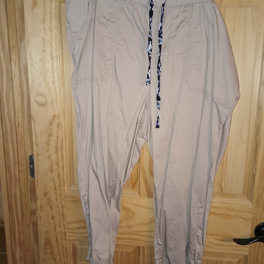 Lane Bryant Beige Ankle Pants